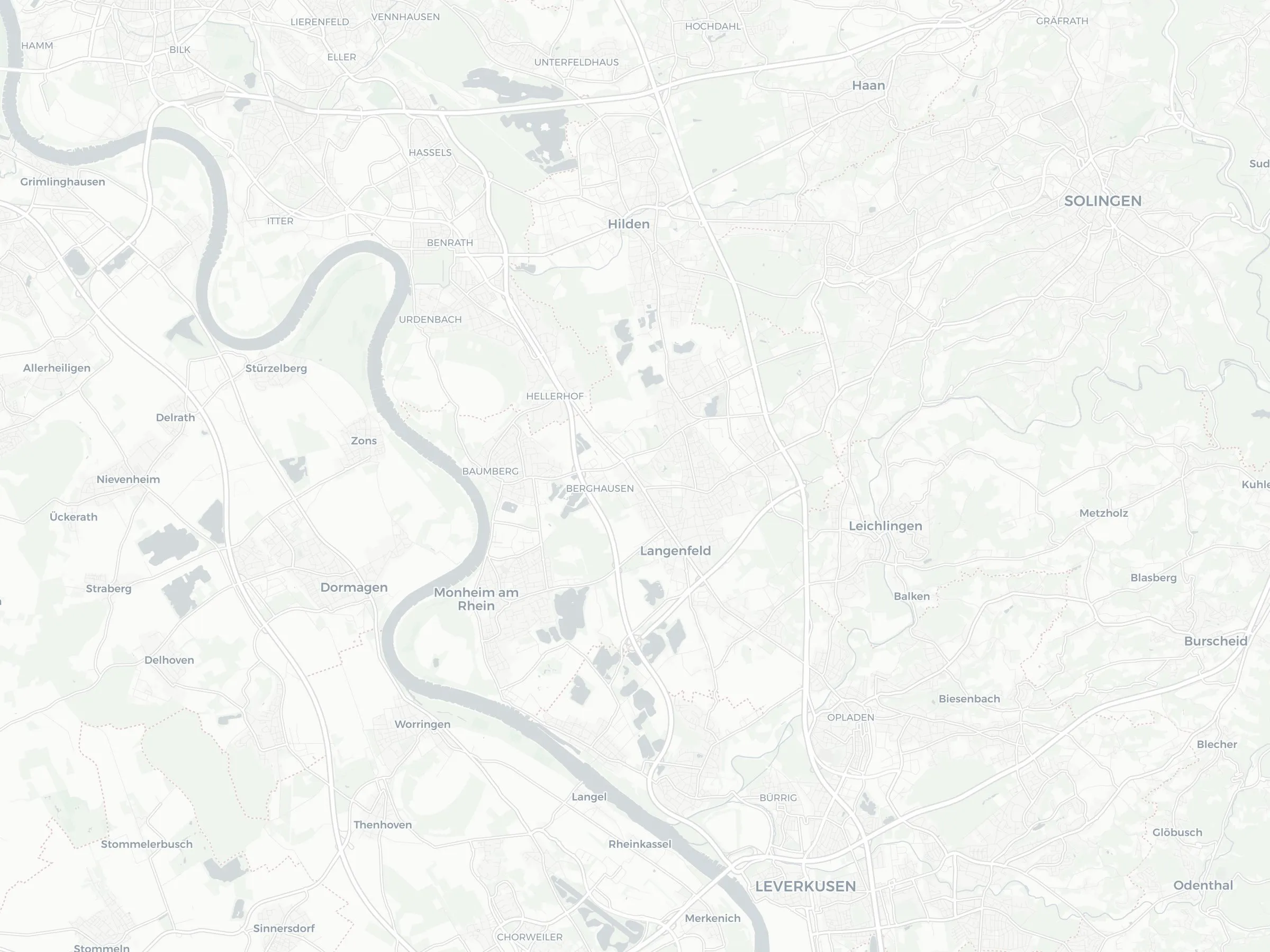 Karte mit beiden Standorten: Düsseldorf und Leverkusen